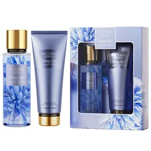 Victoria Anna Charming Angel Series Perfume Lotion Gift Set Hydrating Lotion & Fragrance Mist for Dry Winter Skin Floral & Fruit Aroma Body Spray Perfect for Thanks Giving Day & Christmas