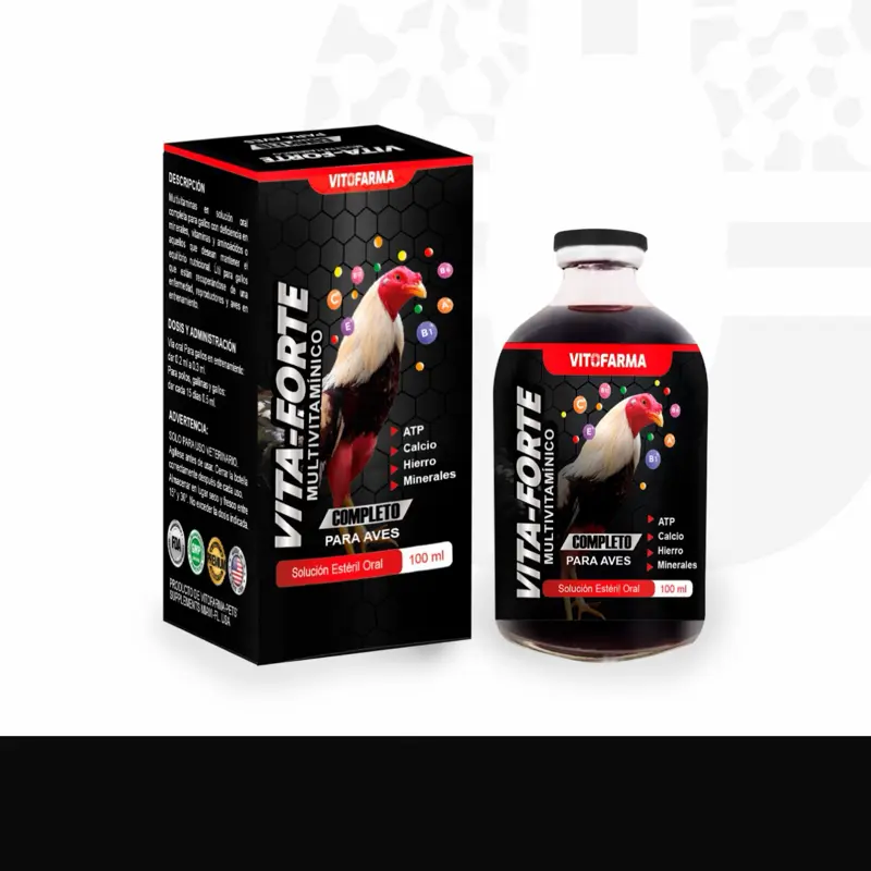 Vita-forte Vitofarma Bird Healthcare Supplement, 100ml Pet Bird Wellness Product