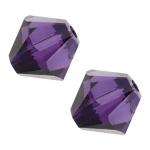 100pcs Adabele Austrian Faceted Bicone Crystal Beads #5301, Purple, Size Selections: 3mm/4mm/5mm/6mm