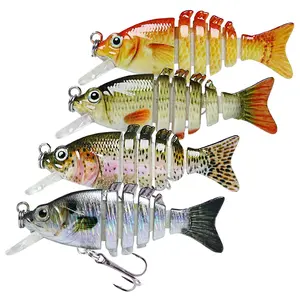 Allimdo  2'' Micro Jointed Swimmax in Freshwater, Lifelike Tilapia Swimbait For Crappie Bass Trout, Top Stream Fishing Lures With Bill, Amazing Fishing Gifts For Men, Treble Hook Tiny Fishing Lures With Hand-Painting Craftsmanship