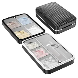 Weekly Pill Medicine Organizer Box, 8 Compartments Travel Moisture-Proof Sealed Case, Large Vitamin Supplement Holder for Daily Use