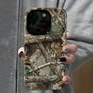 Woodland Camo Pattern Phone Case,Shockproof Rugged Cover Dual Layer Soft TPU Bumper Hard Shell Design for iPhone 11 12 13 14 15 16 17 Pro Max Plus Air Magsafe Magnetic