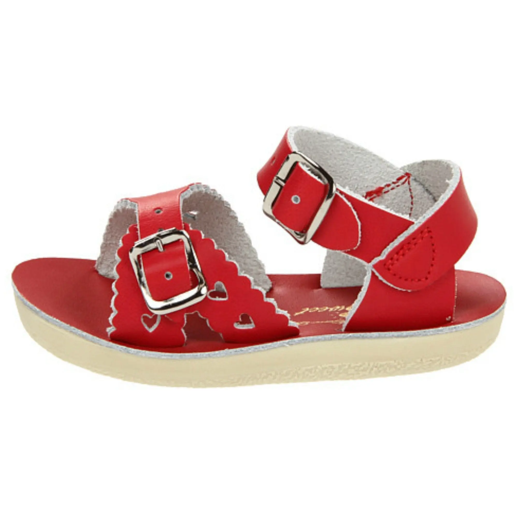 Red Sweetheart Sandals by Sun-San - Cute Saltwater Shoes for Girls Red Sweetheart Sandals by Sun-San - Cute Saltwater Shoes for Girls