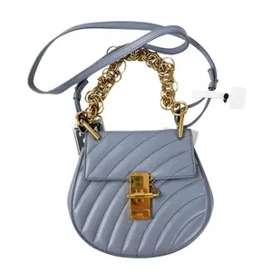 Pre-owned Chole leather Crossbody Bags navy blue crossbody bag QG1197