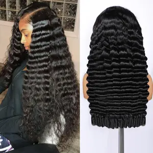 【NEW IN】Lemoda 13x6 Burmese Loose Deep Wave Curly Wig Human Hair 200 Density 13x4 Curly Lace Front Wigs Human Hair HD Transparent Lace Wig Pre Plucked 15A Burmese Virgin Human Hair Wigs for Women