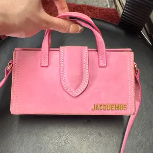 Pre-owned jacquemus suede Shoulder Bags Pink Mini Triangle Bag