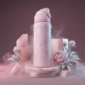 Owala FreeSip 32oz Ribbon Toile Urban Insulated Water Bottle Outfitters Exclusive Model Leak Proof Built In Straw BPA Free Double Wall Stylish Vintage Design Gift for Her