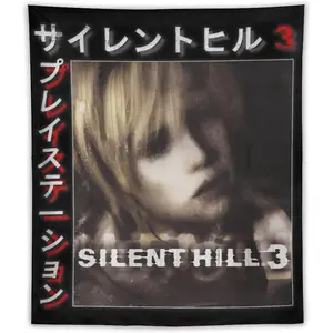 Silent Game Hill Tapestry 50"x60" Horror Printed Poster Banner Fan Flag Decor Wall Art