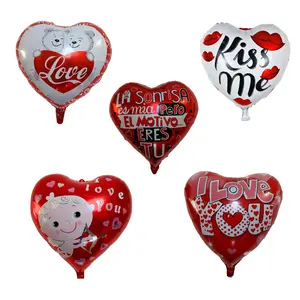 Romantic Heart-Shaped Foil Balloon Set (5 pcs) – Perfect for Weddings, Anniversaries, Romantic Day & Valentine's Day