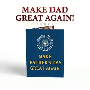 Funny Father's Day Talking Card - Plays Automatic Roast Comedy Greeting Card - Oversized Talking Greeting Card with Sound for Dad