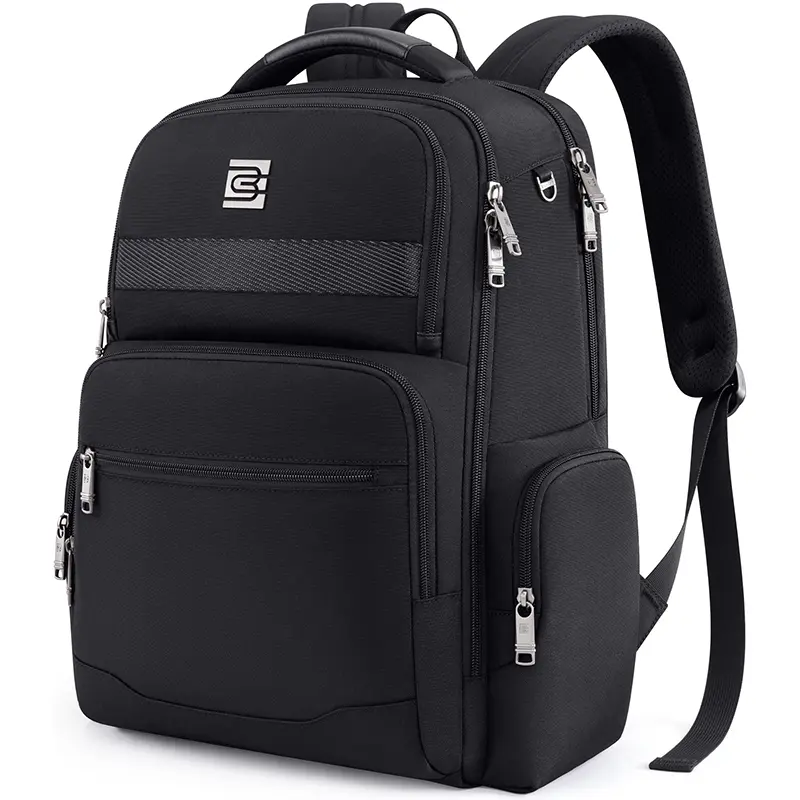 Bruno Cavalli 15.6inch Laptop Backpack #17236 Black with Front Pocket & Adjustable Straps for Everyday Use Durable Zipper Modern Practical Design Work Bags ,summerwins tiktokshopbacktoschool,back to school,back to school haul