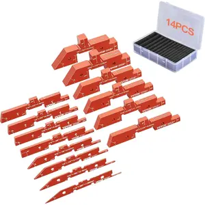 VEVOR Router Table Setup Bars, 14 pcs, Precision Aluminum Setup Blocks Height Gauge Set, with Laser Engraved Size Markings Storage Case, Measuring Depth Height Angle, for Router Table Saw AccessoriesVEVOR Super Brand Day