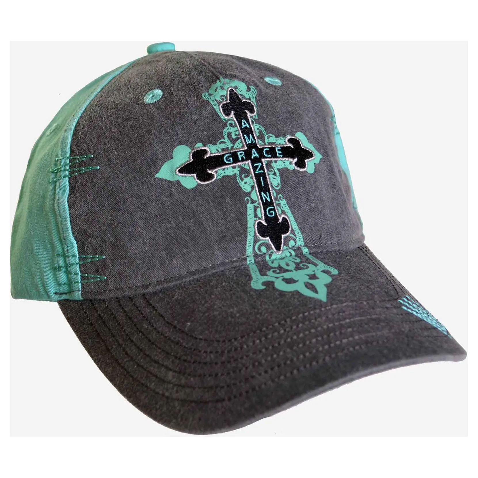 Cherished Girl Cap - Amazing Grace Cross Cherished Girl Cap - Amazing Grace Cross
