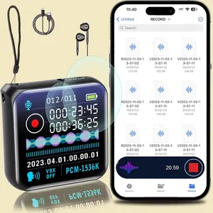 Smart recorder: voice to text, clear sound quality - one-touch recording, simple operation, large memory, smart