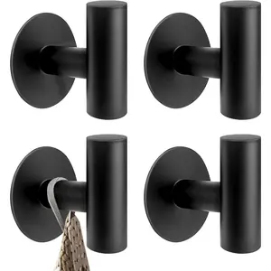 4 Pack Heavy Duty Strong Suction Cup Hooks for Glass Window,Tile,Mirror,Removable Shower Hooks for Inside Shower,Metal Towel Hooks for Bathroom,Bathroom Organizing Accessories,Bathroom Organization