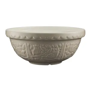 Mason Cash In the Forest S18 (2.85 Qt) Embossed Mixing Bowl | Owl (Stone)