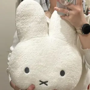 Miffy Black eyes Cute Doll Plush Toy Kawaii Bed Pillow soft comfortable Sofa Cushion Pillow Gift toys for Girl and Boy