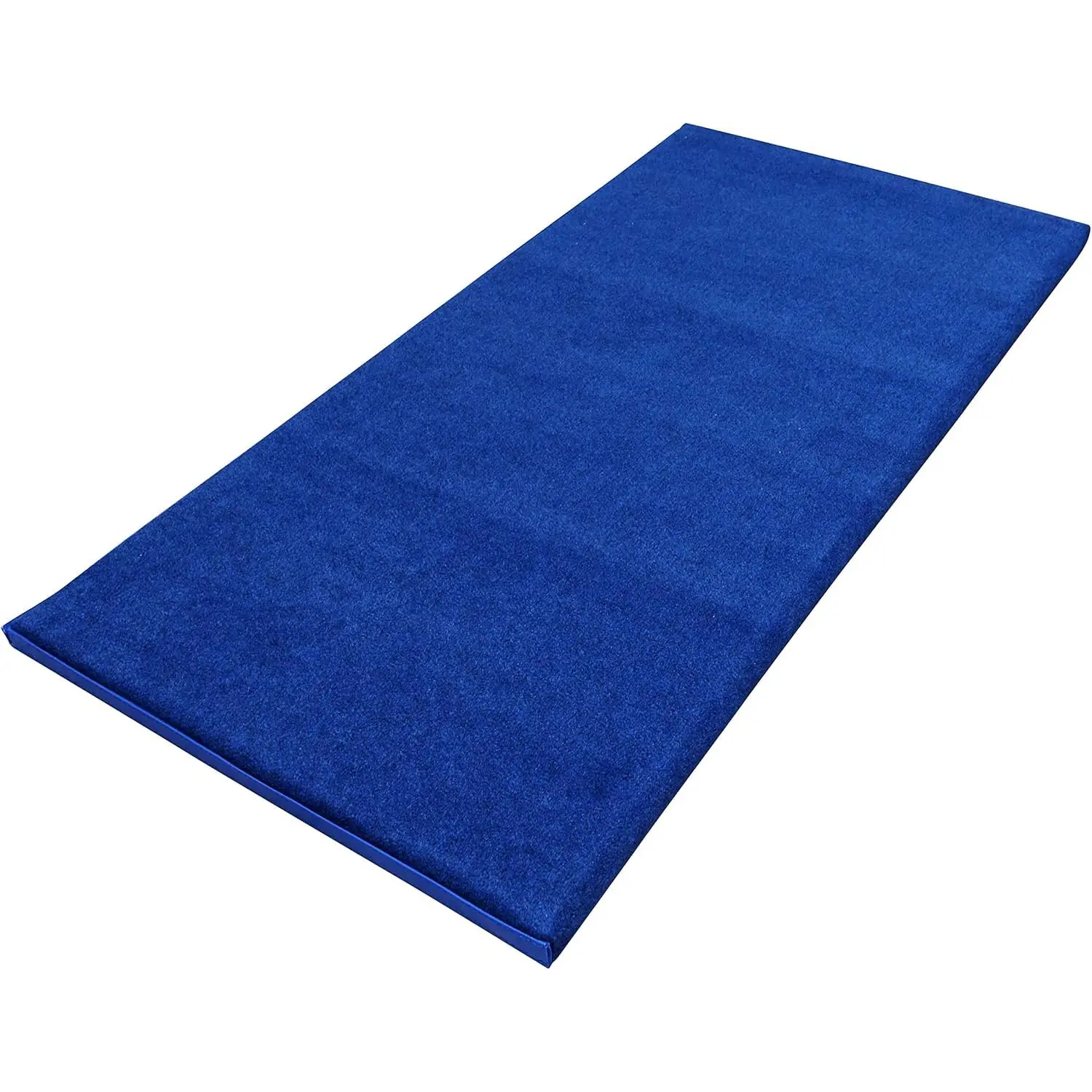 Tumbl Trak Fitness Mat Plus, Blue Carpet Folding Home Gym Exercise Mat, 2ft x 5ft x 1-3/8in Thick, Home Gym Mat