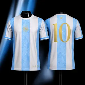 El Pulga M10 #10 Retro Black Soccer Jersey, Classic Football Fan Shirt, Urban Street Style Athletic Wear, Breathable Sports Tee for Men Women