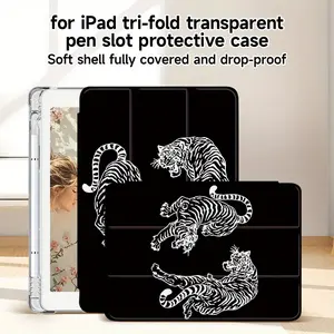 Suitable for iPad 10th Generation Case, Tri-Fold Protective Cover for iPad, Compatible with iPad 7/ 8/ 9 Generations, Air4/ 5/ 6, Pro11 2018/ 2020/ 2021, 9.7-inch iPad, Ultra-Thin Tablet Protector with Built-in Pen Holder For Samsung A7 LITE/S6LITE 10.4