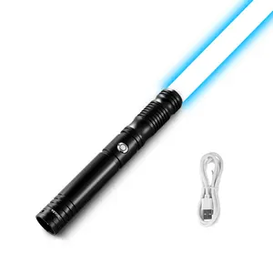 VEVOR Light Sword, 40" Light up Sword with 12 RGB Colors, Mute Mode and Realistic Handle, Rechargeable Light Up Sword Toy for Adults and Kids, Christmas Day, Halloween Cosplay, Birthday, Black