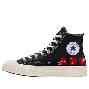 Converse x COMME des GARCONS PLAY Chuck 70 Hi 'Black Red' A08147C