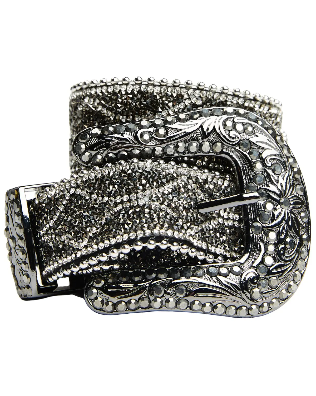 Shyanne Women's Women'S Diamond Glam Rhinestone Belt - 6516-Blk