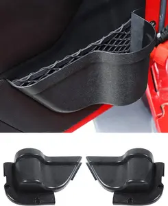 Front Door Storage Pockets, Door Side Insert Organizer Box for 2011-2018 Jeep Wrangler JK JKU 2/4 Door, Interior Storage Expansion Accessories, Black, 2 PCs, Car Storage Organizers Car Seat Decorative