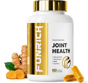 Glucosamine Chondroitin Capsules with Turmeric & MSM, Daily Wellness Supplement, 120 Capsules