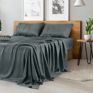 Utopia Bedding Microfiber 4 Piece Bedsheet Set - Soft, Shrink and Fade Resistant – Luxurious Comfort for Peaceful Sleep - Easy Care - Queen, White bed sheets