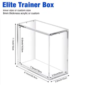 Magnetic Acrylic Elite Trainer Box (ETB) Display Case – Clear 8mm/5mm Protector
