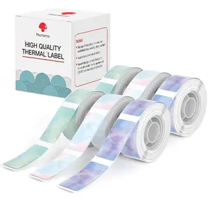 Phomemo D30 Printer Thermal Label Paper,Barcode Price Size Name Blank Labels Waterproof Tear Resistant for Home Organizer Supermarket Store Catering