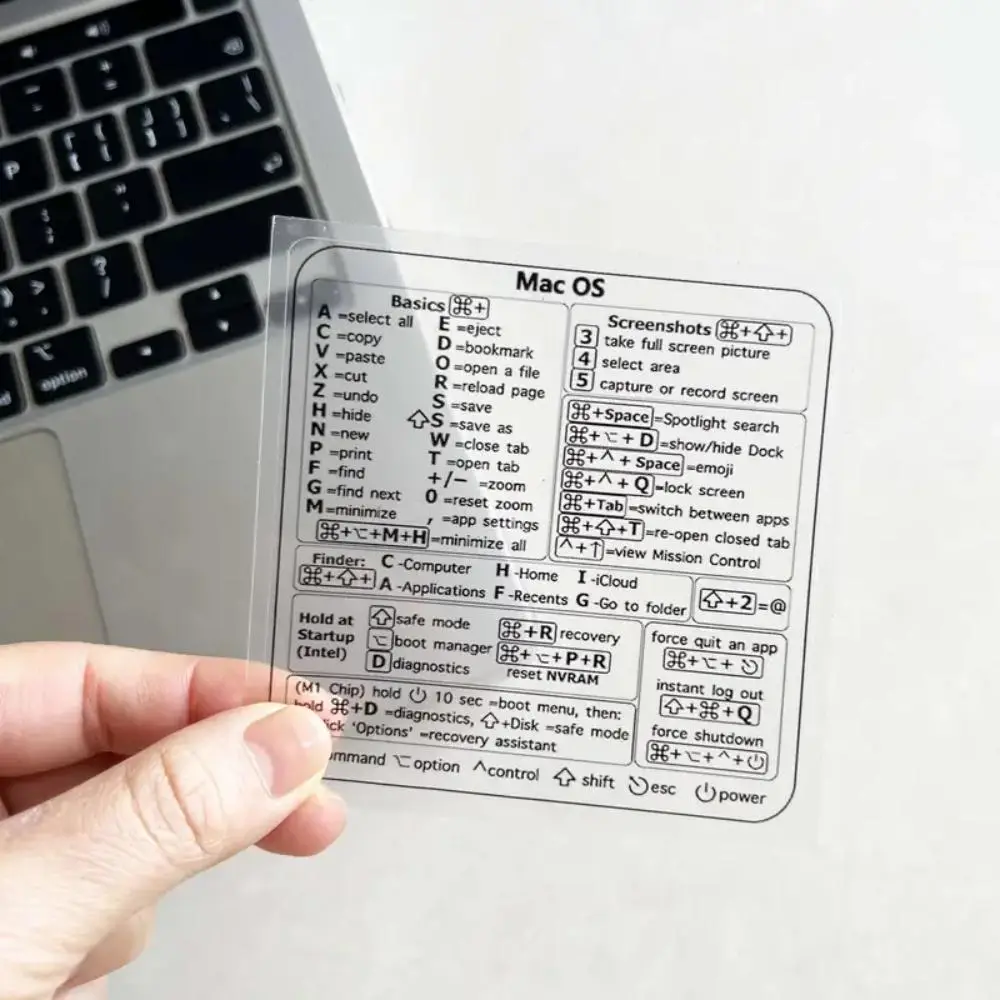 Laptop Keyboard Shortcut Sticker for Summer, Universal Keyboard Short Cut Decorative Sticker, Multipurpose Creative Laptop DIY Sticker for MacBook, Of