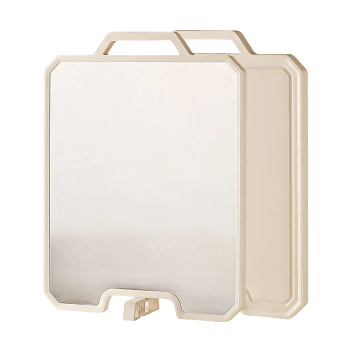 KAWASIMAYA Stainless Steel Cutting Board - Double-Sided, Antibacterial, Mold-Proof, Large 39.6x30.4cm Kitchen Chopping Block