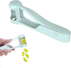 Grape Cutter for Toddlers 1-3, Grape Slicer Kitchen Gadget for Vegetable Fruit Salad Cake Decor, Stainless Steel Baby Grape Quarter Cutter Tool for Cherry Tomato Strawberry Blueberry Utensils Lightweight