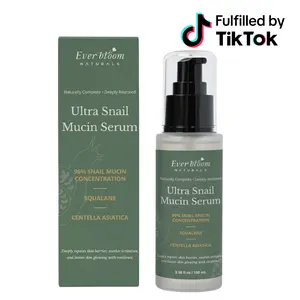 Ultra Snail Mucin Repair Serum 96% High-Purity Snail Mucin with CICA & Squalane 100ml Hydrating Anti-Aging for Dry Sensitive Skin K-Beauty Skincare Kit Gentle Moisturize for Acne and Redness
