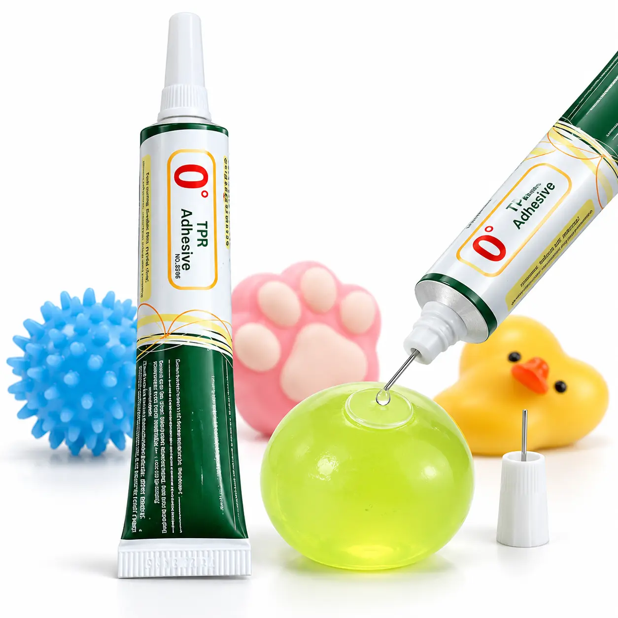20ml Clear TPR Adhesive Glue, Flexible Low Odor Bonding Glue for DIY Squishy Toys, Soft TPR Stress Ball Sealing Repair Adhesive, Transparent Craft Glue with Precision Applicator Tip for Handmade Projects