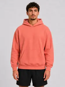 Unisex Pullover Hoodie, Heavyweight Soft Brushed Fleece Long Sleeve Relaxed Fit Casual Streetwear Loungewear Basic Top