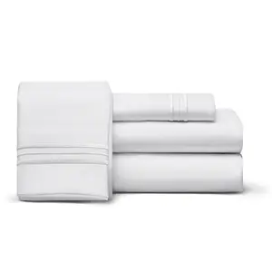 Twin XL Sheet Set 1800 Thread Count Ultra Comfort Deep Pocket Hypoallergenic Softest Sheets in the World