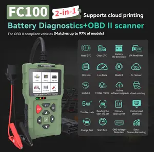 FASCHECK FC100 OBDII Scanner, OBDII Autotool for Car Repair with Cloud Printing, Battery Diagnostics, Live Data & I/M Readiness