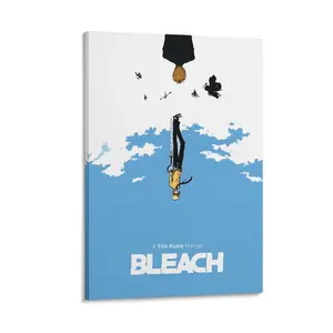 Mesmerizing "Bleach: Upside Down World" Poster - Premium Quality Anime Wall Art for Diehard Bleach Fans. A Captivating Surreal Artistic Decor and an Exquisite Unique Anime Gift