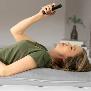 GhostBed Massage Mat - Full-Body Memory Foam Pad with Air Pressure Massage & Heat