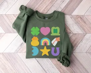 Lucky Charm St Patricks Day Sweatshirt, Lucky T-Shirt, Saint Patrick's Day Shirt, St Pattys Day Sweatshirt, Women's Shamrock Tee