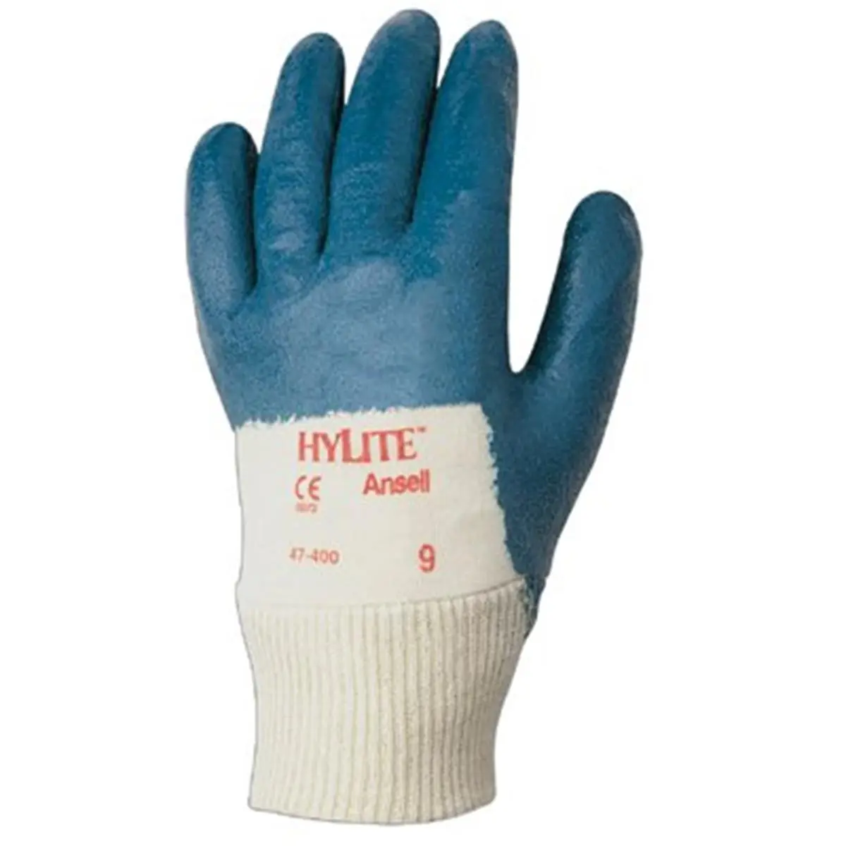 212 MAIN Ansell 205933 9 Hylite Medium-Weight Nitrile Coated Work Gloves, Contoured Grip, Generous Sizing