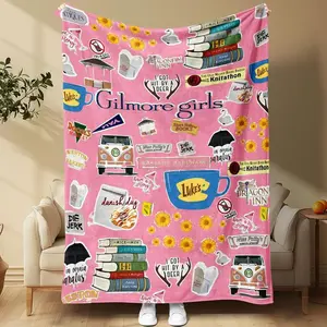 Gilmore Girls Themed Napping Blanket, 12 Counts Soft Comfortable Throw Blanket, Bedding Blankets for Home Office Travel Camping, Soft Warm Blanket
