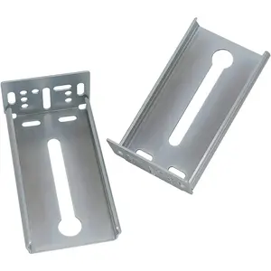 5 Pairs B4502 Rear Mounting Brackets for Drawer Slide, Cabinet Drawer Track Guide Bracket, Kitchen Replacement Parts for 1.77in(45mm) Width Furniture