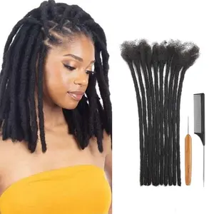 MXIRE Dreadlock Extensions 0.4cm 0.6cm 0.8cm Width 4-12 Inch Loc Extensions Real Human Hair Full Handmade Permanent Locs Can Be Dyed Bleached extensions hair Braids #FallFreshness