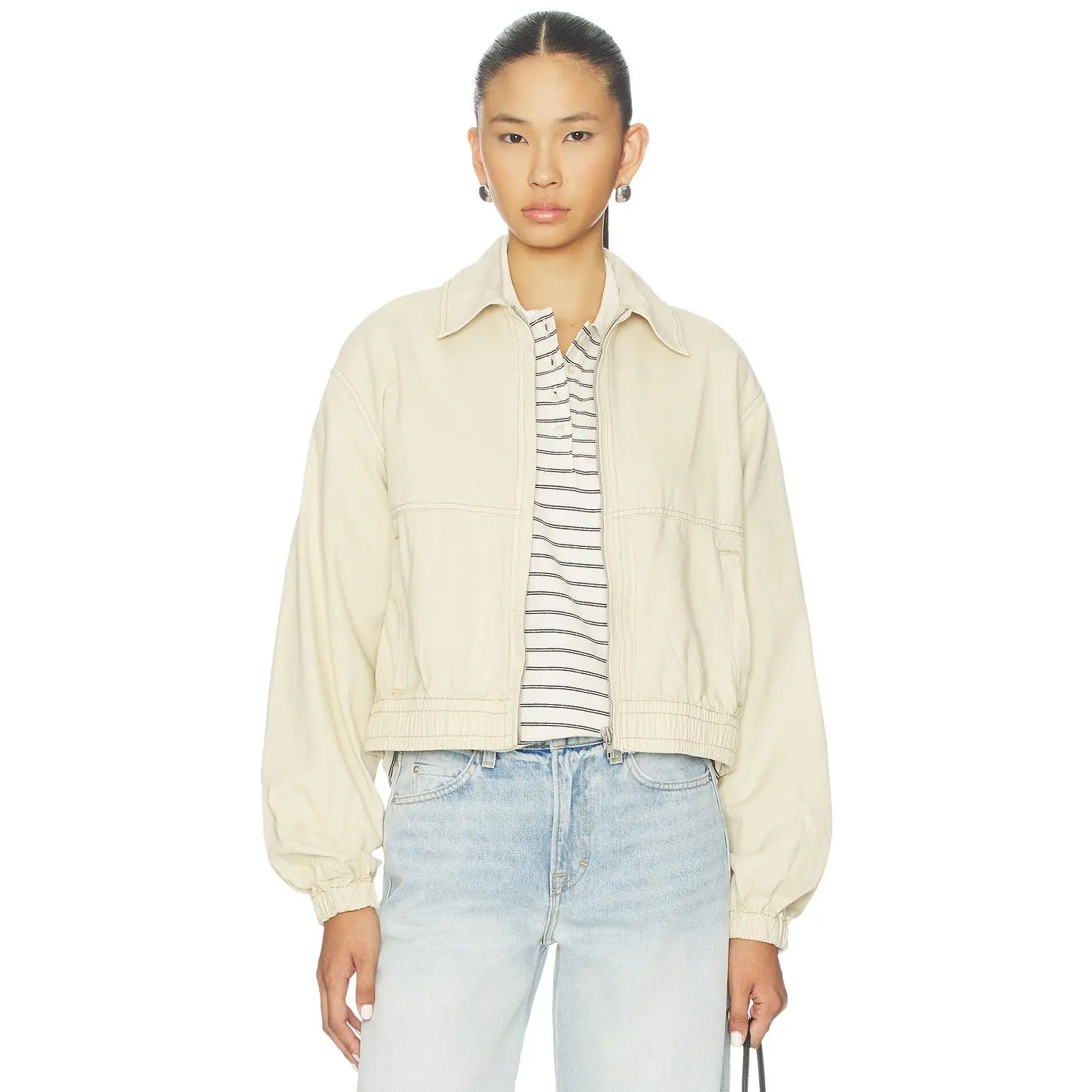 Free People x We The Free Birdie Jacket in Puff Pastry
