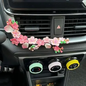Cantaloupe Flower Pattern 3D Resin Sticker Decal, Decorative Adhesive for Cars, Motorcycles, Laptops & More, Durable Stylish Design