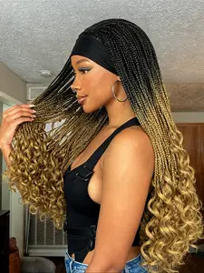 Fashion Ice Silk Braided Wig, Long Fine Cornrow Wave Tail, Easy Wear Daily Use, Stylish Artificial Hair Extension